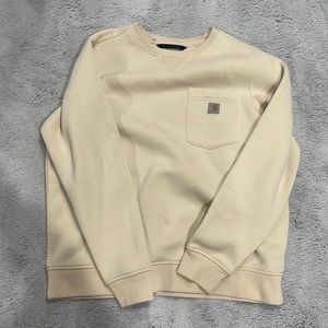 carhartt crewneck with a slight stain in the center that could be removed